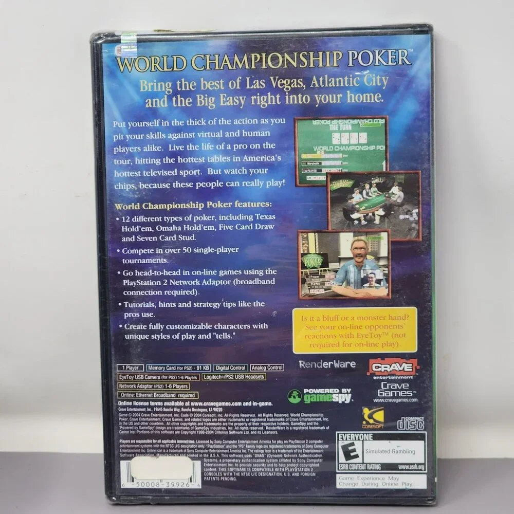 World Championship Poker PlayStation 2 Greatest Hits‎ Game